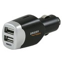 AmazonBasics Chargeur allume-cigare double USB pour appareils Apple et Android 4 A