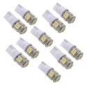 SODIAL(R) 10x T10 194 168 W5W 5050 SMD 5 LED Veilleuse Ampoule Lampe Blanc Xenon Voiture