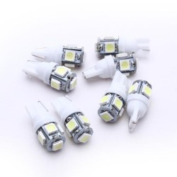 CARCHET® 8 X T10 194 168 W5W AMPOULE LAMPE 5050 SMD 5 LEDS BLANC 12V POUR VOITURE