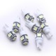 CARCHET® 8 X T10 194 168 W5W AMPOULE LAMPE 5050 SMD 5 LEDS BLANC 12V POUR VOITURE