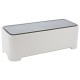 Allibert 220046 E-Box Boîte de Rangement Rectangulaire pour Câbles Polypropylène Blanc/Gris 36,79 x 14,7 x 12,6 cm