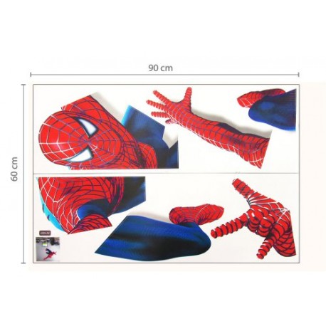 Hero Spiderman Grand sticker mural Spiderman pour chambre d'enfant