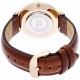 Daniel Wellington - 0507DW - St Mawes - Montre Mixte - Quartz Analogique - Cadran Rose - Bracelet Cuir Marron