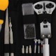 Kit portable de 300 outils répéartion montre réduction de taille de bracelet changement de pile & trousse à fermeture avec barre