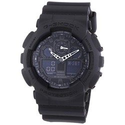 Casio - GA-100-1A1ER - G-shock - Montre Homme - Quartz Analogique et Digitale - Cadran Noir - Bracelet en Résine Noir