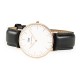 Daniel Wellington - 0508DW - Sheffield - Montre Mixte - Quartz Analogique - Cadran Rose - Bracelet Cuir Multicolore