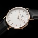 Daniel Wellington - 0508DW - Sheffield - Montre Mixte - Quartz Analogique - Cadran Rose - Bracelet Cuir Multicolore