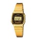 Casio - LA670WGA-1D - Vintage - Montre Femme - Quartz Digital - Cadran LCD - Bracelet Acier plaqué Doré