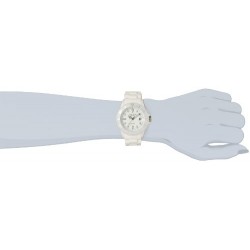 Madison New York - SU4167B - Montre Mixte - Quartz Analogique - Cadran Blanc - Bracelet Silicone Blanc