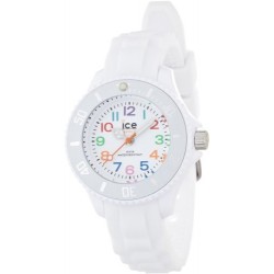 ICE-Watch - Montre enfants - Quartz Analogique - Ice-Mini - White - Mini - Cadran Blanc - Bracelet Silicone Blanc - MN.WE.M.S.12