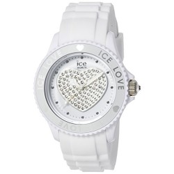 ICE-Watch - Montre femme - Quartz Analogique - Ice-Love - White - Unisex - Cadran Blanc - Bracelet Silicone Blanc - LO.WE.U.S.10