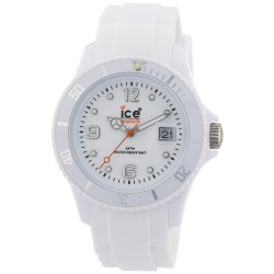 ICE-Watch - Montre Mixte - Quartz Analogique - Ice-Forever - White - Unisex - Cadran Blanc - Bracelet Silicone Blanc - SI.WE.U.S