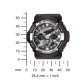 Casio - GA-200-1AER - G-Shock - Montre Homme - Quartz Analogique - Digital - Cadran Gris - Bracelet Résine Noir