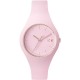 ICE-Watch - ICE Glam Pastel - Pink Lady - Small - Montre femme Quartz Analogique - Cadran Rose - Bracelet Silicone Rose - ICE.GL