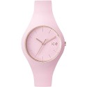 ICE-Watch - ICE Glam Pastel - Pink Lady - Small - Montre femme Quartz Analogique - Cadran Rose - Bracelet Silicone Rose - ICE.GL