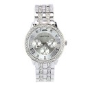 Culater® Les femmes exquis cristal de luxe Quartz strass cristal Montre en Argent