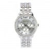 Culater® Les femmes exquis cristal de luxe Quartz strass cristal Montre en Argent