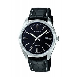 Casio - Vintage - MTP-1302L-1AVEF - Montre Homme - Quartz Analogique - Cadran Noir - Bracelet Cuir Noir