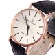 Yesurprise Montre Quartz Pour Mixte Cadran Blanc Style Simple Bracelet en cuir synthétique Noir