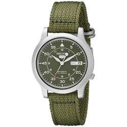 Seiko - SNK805K2 - 5 - Montre Homme - Automatique Analogique - Cadran Vert - Bracelet Tissu Vert