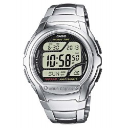 Casio - WV-58DE-1AVEF -Homme Radio Piloté - Multifonction - Quartz Digitale - Bracelet acier