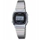 Casio - LA670WA-1D - Vintage - Montre Femme - Quartz Digital - Cadran LCD - Bracelet Acier Gris