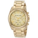 Michael Kors - MK5166 - Montre Femme - Quartz Analogique - Chronographe - Empierrée - Bracelet Acier Jaune