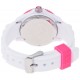 ICE-Watch - Montre Mixte - Quartz Analogique - Ice-White - White - fluo pink - Small - Cadran Rose - Bracelet Silicone Blanc - S