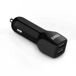 Anker® USB 24W / 2.4A + 2.4A (4.8A max) Chargeur Allume Cigare Usb, Chargeur de Voiture Dual-Ports équipé de la Technologie Powe