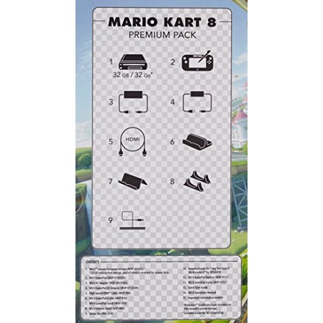 Console Nintendo Wii U 32 Go noire + Mario Kart 8 préinstallé - premium pack