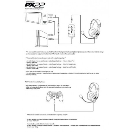 Turtle Beach Ear Force Px22 Ps3/Xb3/PC/Mac