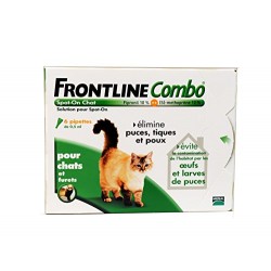Merial - Chats - FRONTLINE COMBO - Chat - 6pip - Anti-puce, anti-tique