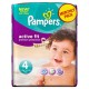 Pampers Active Fit Couches Pack Economique 1 Mois de Consommation x 168 Couches Taille 4( 7-18 kg)