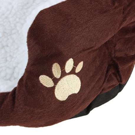 PANIER CORBEILLE NICHE COUSSIN MATELAS LIT CHIEN CHAT ANIMAUX 46*42*15cm petite Taille Coffee