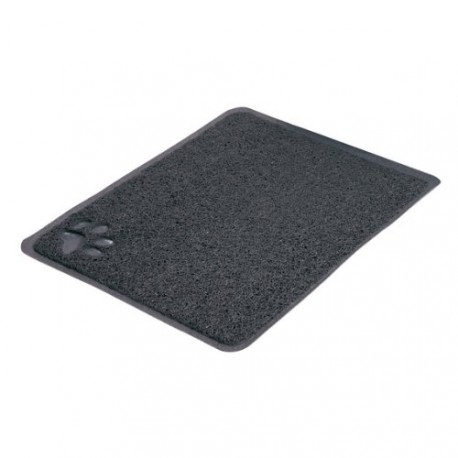 Trixie Tapis pour Bac à Litière Anthracite 37 × 45 cm PVC pour Chat