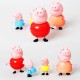 Peppa Pig Famille Papa & Maman Peppa Et George Figures Toy Doll Set Nouvelle Chaude