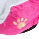 PANIER CORBEILLE NICHE COUSSIN MATELAS LIT CHIEN CHAT ANIMAUX 46*42*15cm petite Taille Rose