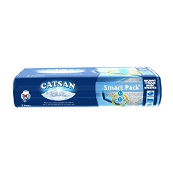 Catsan Smart Pack Kit Litière Catsan Hygiène Plus & Couche Absorbante, 4 Litres- Lot de 2