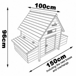 Chicken Coops Imperial - grand Poulailler Marlborough - 6 to 8 Poules en fonction de la taille - nichoir, la perche