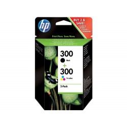 HP 300 Cartouche d'encre d'origine Pack de 2 Noir Cyan Magenta Jaune