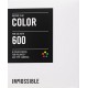 Impossible - 2785 - pellicule couleur pour Appareil Polaroid type P600 - cadre blanc - 8 feuilles par boîte