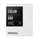 Impossible - 2785 - pellicule couleur pour Appareil Polaroid type P600 - cadre blanc - 8 feuilles par boîte