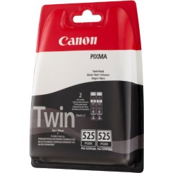 Canon PGI-525 Cartouche d'encre d'origine Pack de 2 Noir