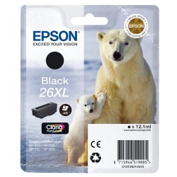 Epson T2621 Cartouche d'encre d'origine 500 pages 12,2 ml Noir