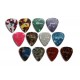 12 x rockpicks - Mediators pour guitares et basses 3 forces différentes