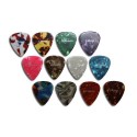 12 x rockpicks - Mediators pour guitares et basses 3 forces différentes