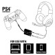 Câble adapteur combiné micro-casque pour PS4/PS3/PC - 3.5 mm