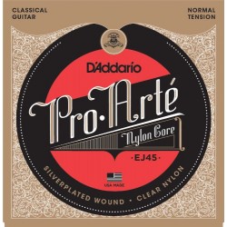 D'Addario Cordes en nylon pour guitare classique D'Addario Pro-Arte EJ45, Normal