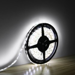 LE Lampux Bandes LED flexibles, 12V, Blanc lumière du jour, étanches, de 300 unités 3528 SMD LED, idéales pour bricolage, pack d