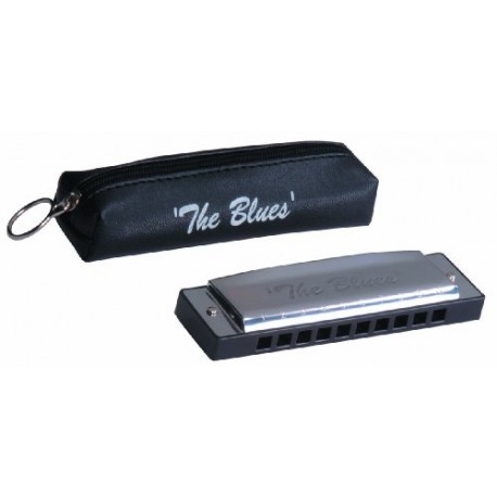 JHS TB10C Le Blues Harmonica majeur diatonique en DO Argent